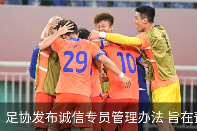 足协发布诚信专员管理办法 旨在预防打击领域腐败